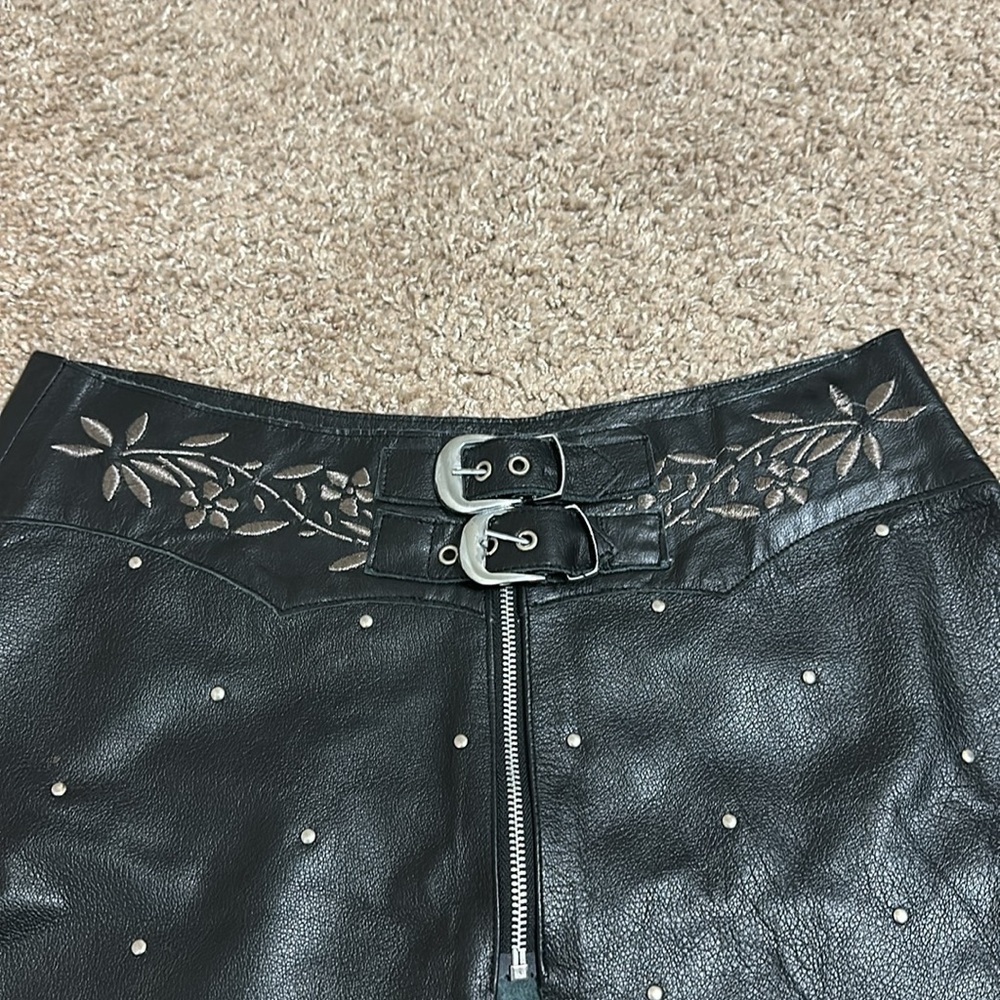 Leather Skirt - Picture 2 of 12
